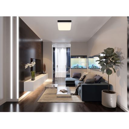 Globo - LED Mennyezeti lámpa LED/8W/230V 4000K 12x12 cm fekete