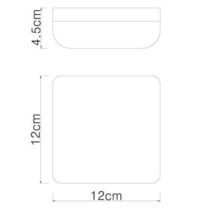 Globo - LED Mennyezeti lámpa LED/8W/230V 4000K 12x12 cm fehér