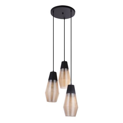 Globo 15043-3 - Csillár zsinóron WAYNE 3xE27/60W/230V