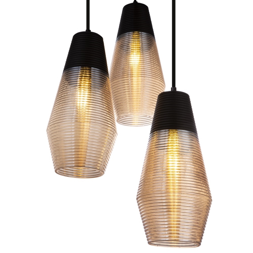 Globo 15043-3 - Csillár zsinóron WAYNE 3xE27/60W/230V