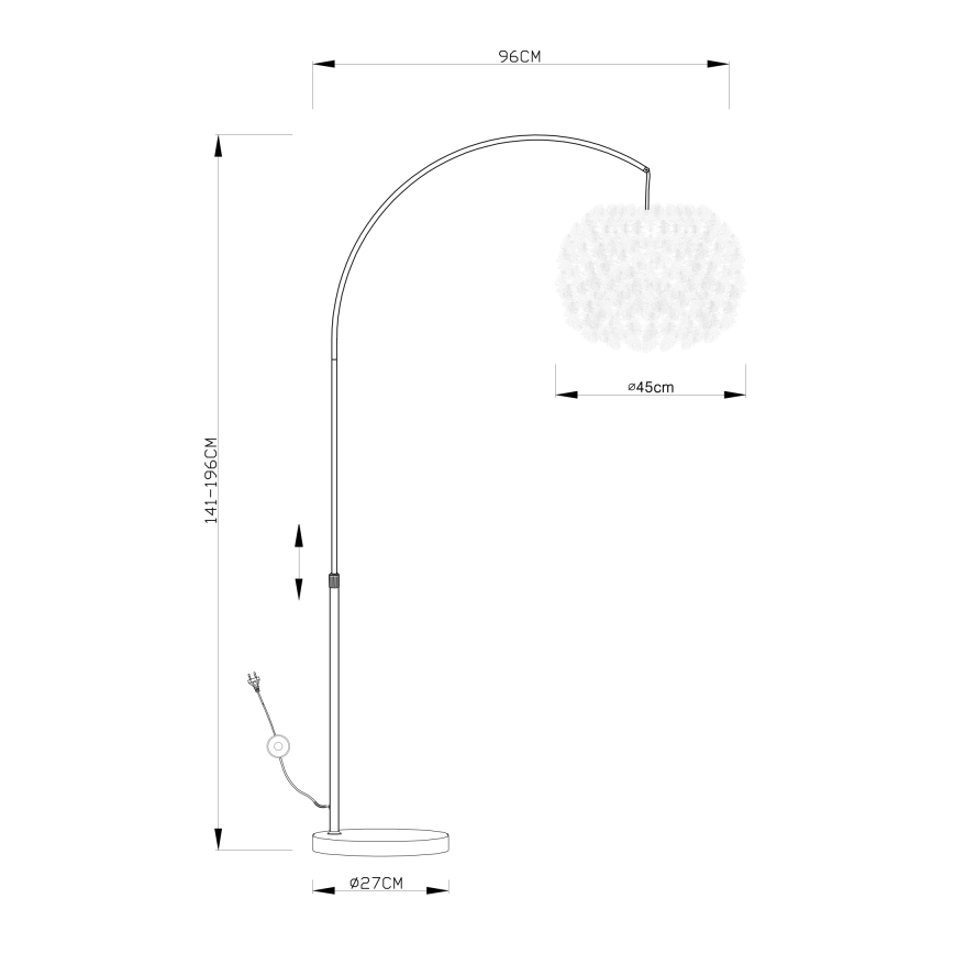 Globo - Állólámpa 1xE27/40W/230V