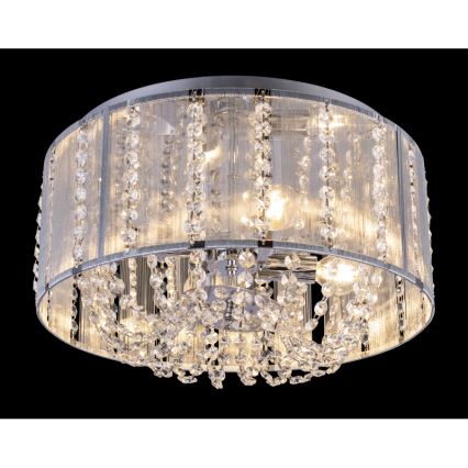 Globo - Kristály mennyezeti lámpa 4xE14/40W/230V