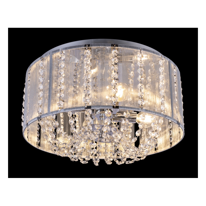 Globo - Kristály mennyezeti lámpa 4xE14/40W/230V