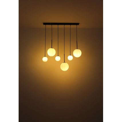 Globo - Csillár zsinóron 3xE27/9W/230V + 3xG9/5W