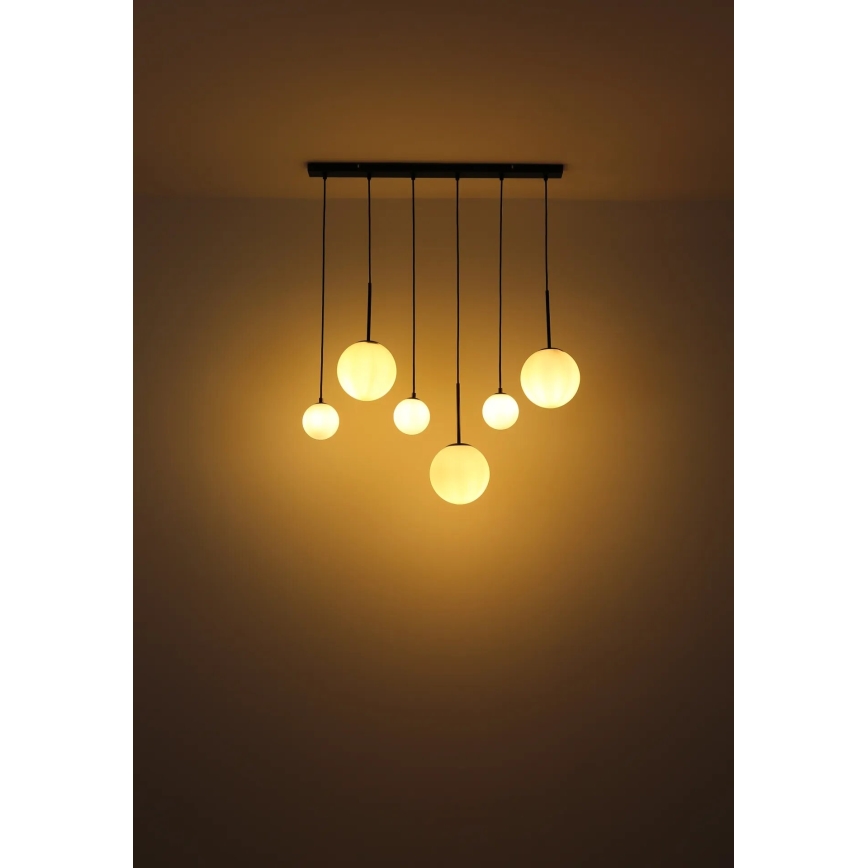 Globo - Csillár zsinóron 3xE27/9W/230V + 3xG9/5W