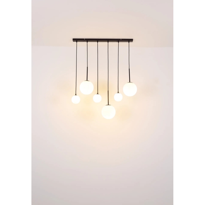 Globo - Csillár zsinóron 3xE27/9W/230V + 3xG9/5W