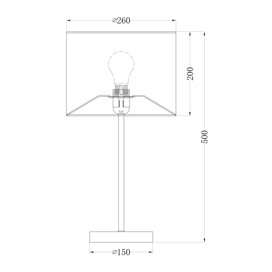 Globo - Asztali lámpa 1xE27/60W/230V