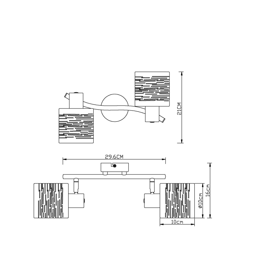 Globo - Spotlámpa 2xE14/15W/230V