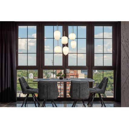 Globo - Csillár zsinóron 6xE14/40W/230V fényezett króm