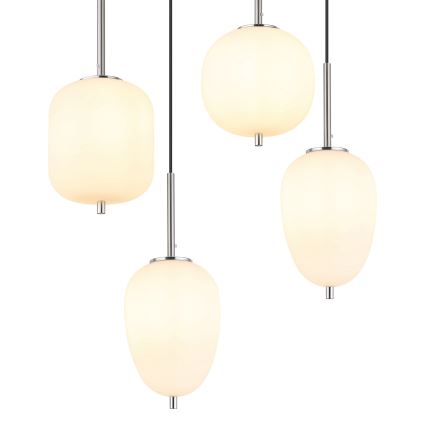 Globo - Csillár zsinóron 6xE14/40W/230V fényezett króm