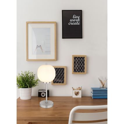 Globo - Asztali lámpa 1xE14/40W/230V matt króm