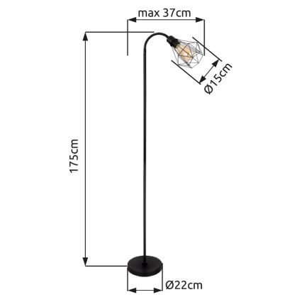 Globo - Állólámpa 1xE27/40W/230V