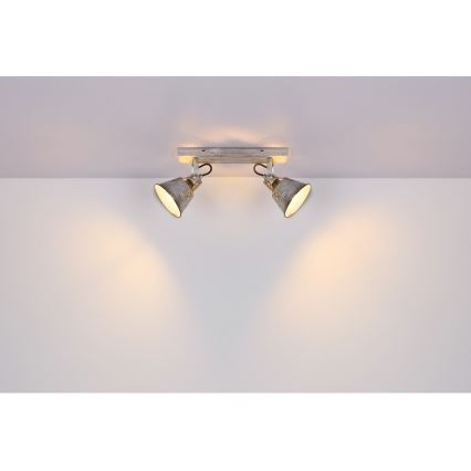 Globo - Spotlámpa 2xE27/60W/230V fenyő