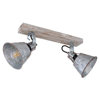 Globo - Spotlámpa 2xE27/60W/230V fenyő