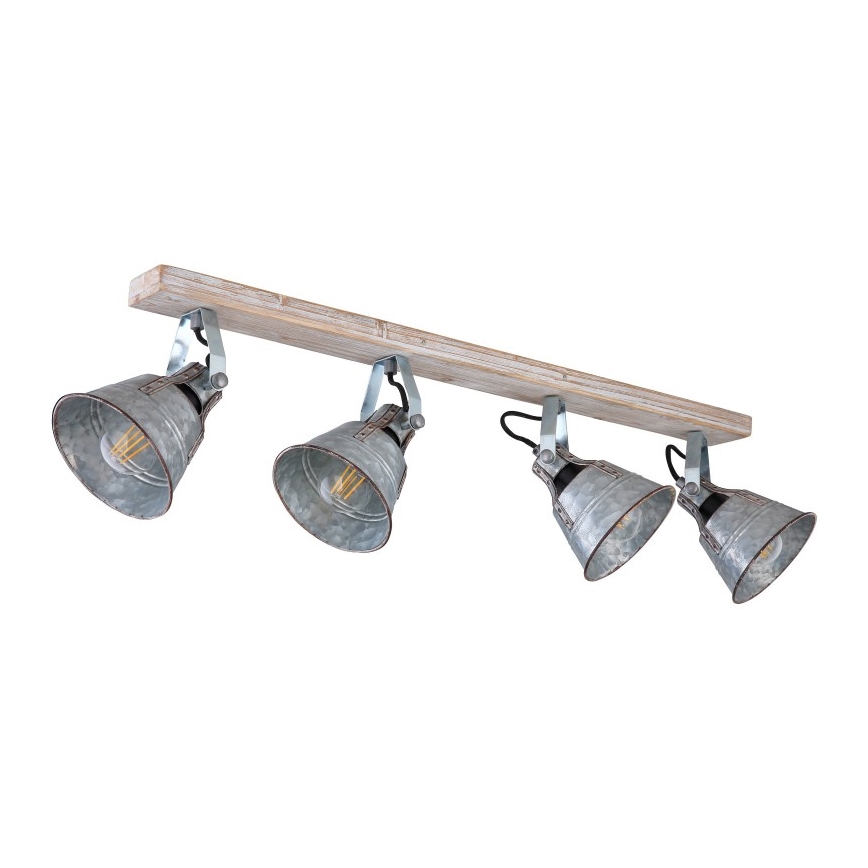 Globo - Spotlámpa 4xE27/60W/230V fenyő