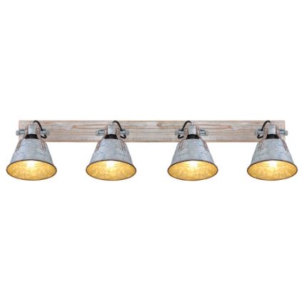 Globo - Spotlámpa 4xE27/60W/230V fenyő