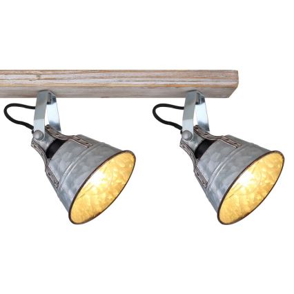 Globo - Spotlámpa 4xE27/60W/230V fenyő