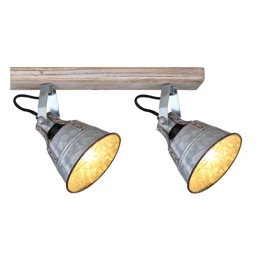 Globo - Spotlámpa 4xE27/60W/230V fenyő