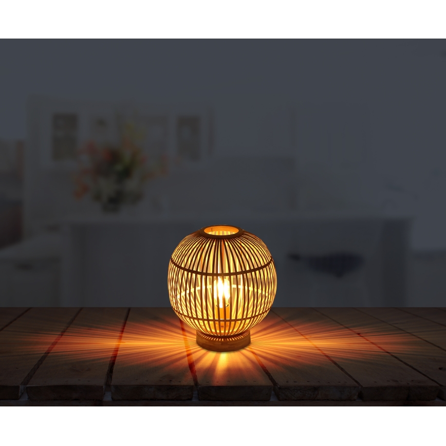 Globo - Asztali lámpa 1xE27/60W230V bambusz