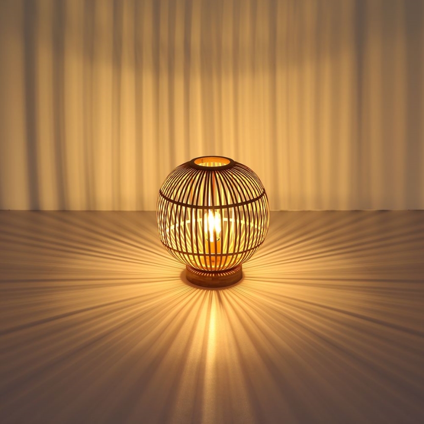 Globo - Asztali lámpa 1xE27/60W230V bambusz