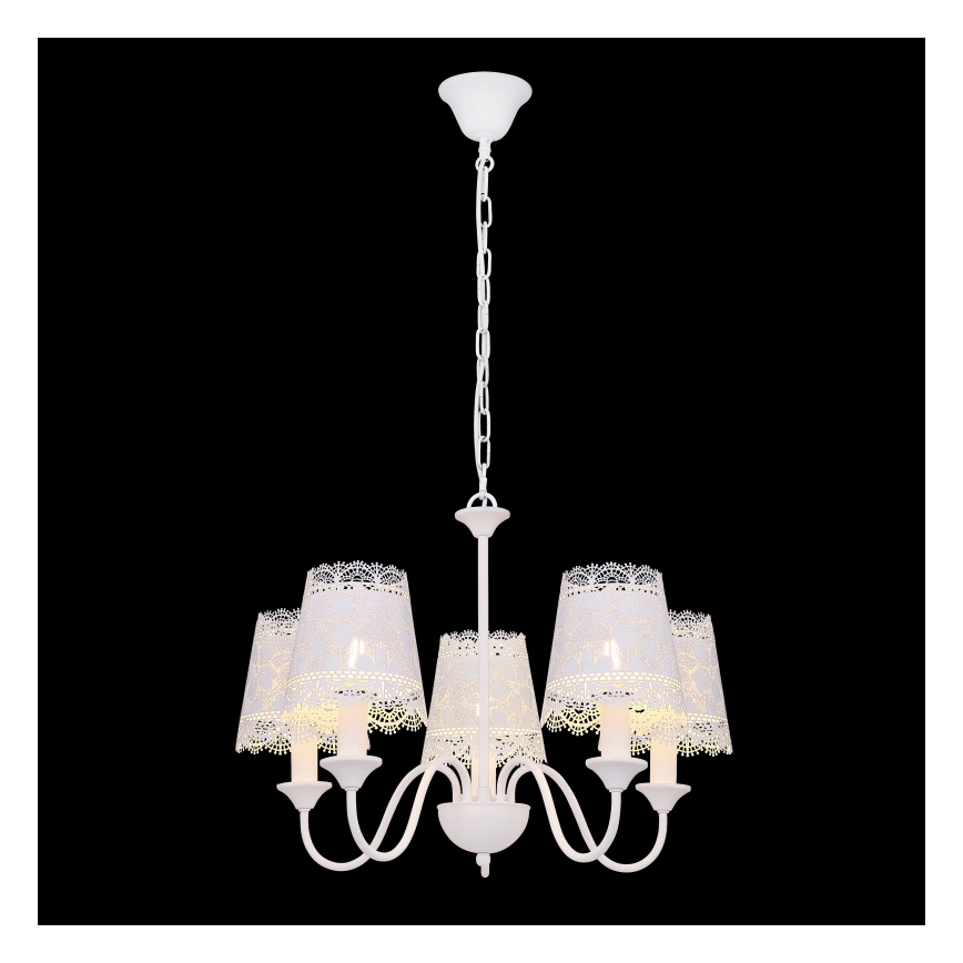 Globo - Csillár láncon 5xE14/40W/230V