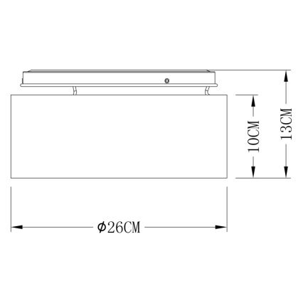 Globo - LED Mennyezeti lámpa LED/12W/230V