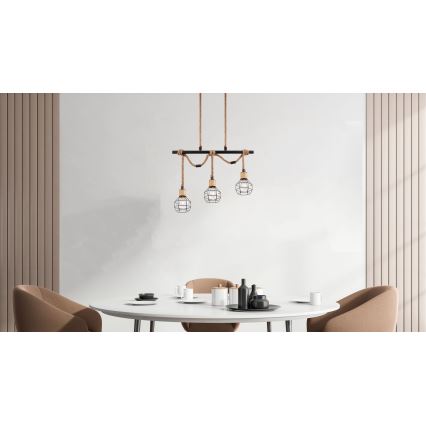 Globo - Csillár   3xE27/60W/230V