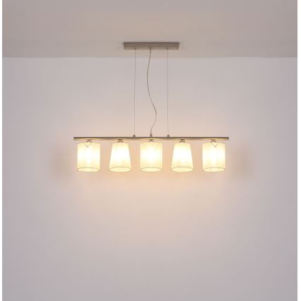 Globo - Csillár zsinóron 5xE14/25W/230V