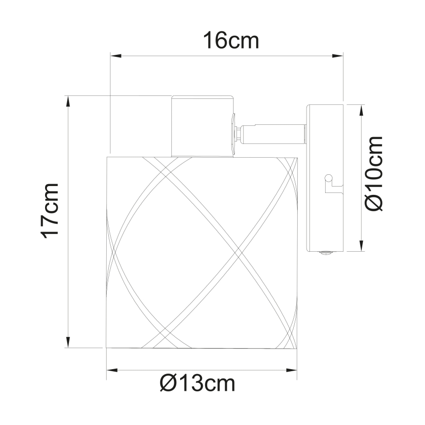 Globo - Fali spotlámpa 1xE27/25W/230V