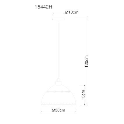 Globo - Csillár zsinóron 1xE27/60W/230V