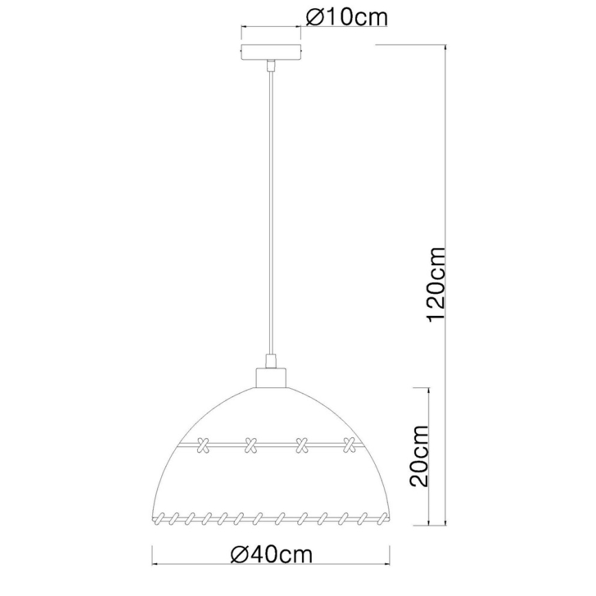 Globo - Csillár zsinóron 1xE27/60W/230V