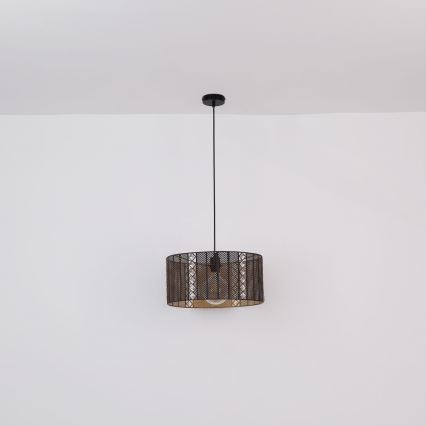 Globo - Függeszték kábellel 1xE27/60W/230V arany/fekete