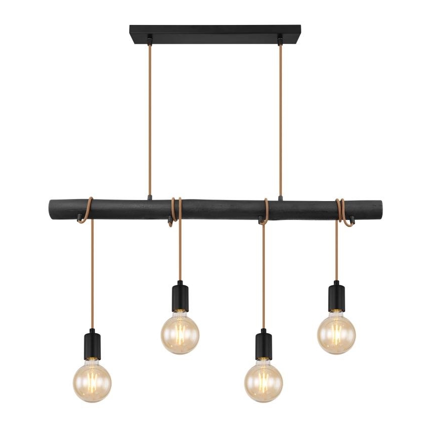 Globo 15459-4H - Csillár zsinóron LEO 4xE27/60W/230V