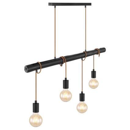 Globo 15459-4H - Csillár zsinóron LEO 4xE27/60W/230V