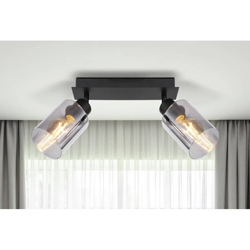 Globo - Spotlámpa 2xE27/15W/230V fekete