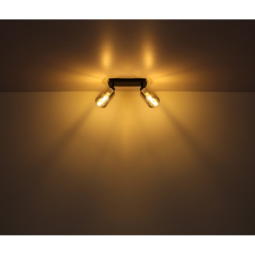 Globo - Spotlámpa 2xE27/15W/230V fekete