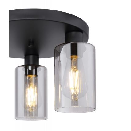 Globo - Mennyezeti lámpa 3xE27/60W/230V fekete