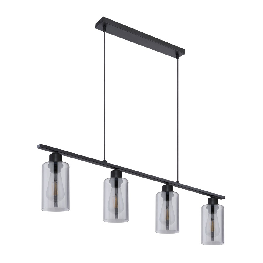 Globo - Csillár zsinóron 4xE27/60W/230V fekete