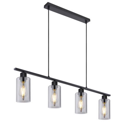 Globo - Csillár zsinóron 4xE27/60W/230V fekete
