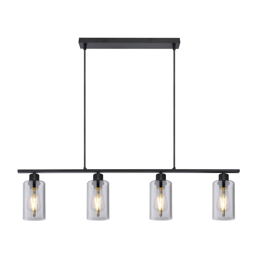 Globo - Csillár zsinóron 4xE27/60W/230V fekete