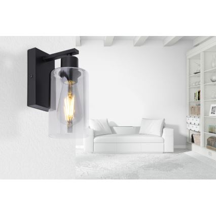 Globo - Fali lámpa 1xE27/60W/230V fekete