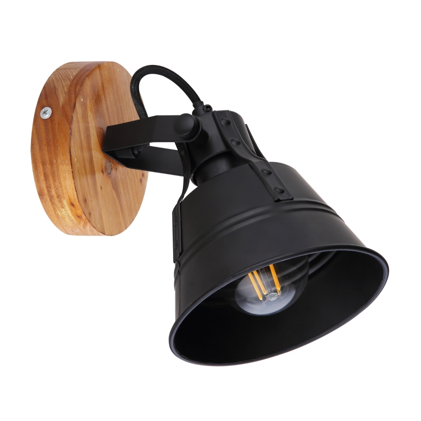 Globo - Fali spotlámpa 1xE27/60W/230V fenyő