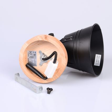 Globo - Fali spotlámpa 1xE27/60W/230V fenyő