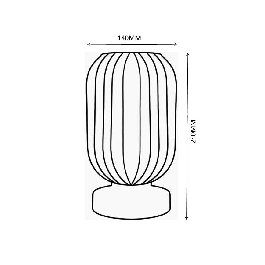 Globo - Asztali lámpa 1xE27/40W/230V barna