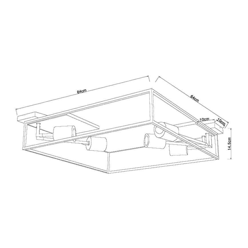 Globo - Mennyezeti lámpa 5xE27/60W/230V