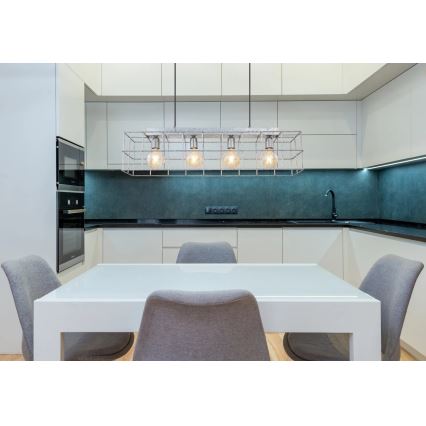 Globo 15530Z-4H - Csillár zsinóron MERRIL 4xE27/60W/230V