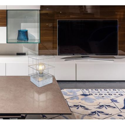 Globo 15530ZT - Asztali lámpa MERRIL 1xE27/60W/230V