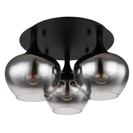 Globo - Felületre szerelhető csillár 3xE27/40W/230V átm. 45 cm fekete