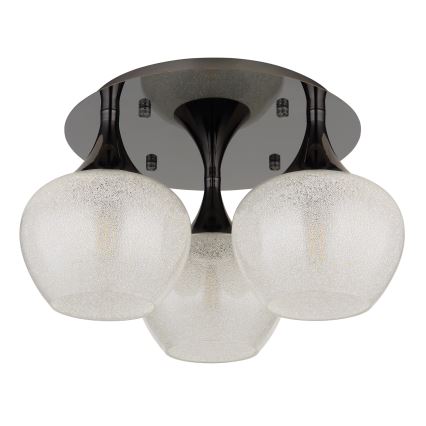 Globo - Felületre szerelhető csillár 3xE27/40W/230V antracit