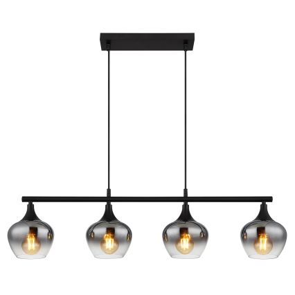 Globo - Csillár zsinóron 4xE27/40W/230V fekete